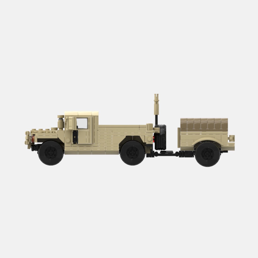 Desert HUMVEE 9 Modern Military Vehicle Building Blocks-LesDiy-Building Blocks-