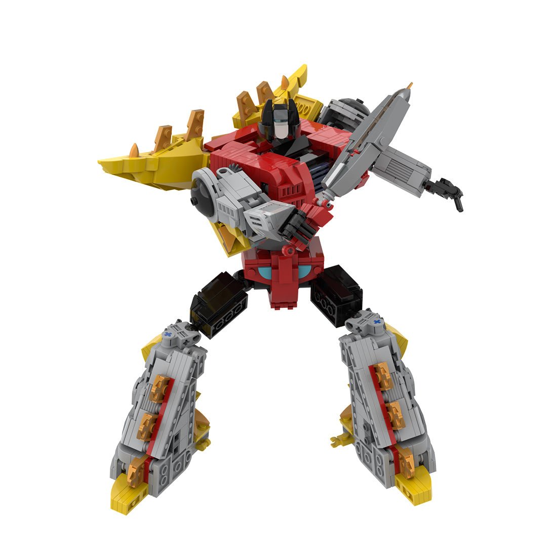 Dinobot Snarl Transforming Stegosaurus Mecha Building Blocks-LesDiy-Building Blocks-