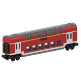 DoSto DB 1st Class Double-Decker Passenger Car Building Blocks-LesDiy-Train Carriage-