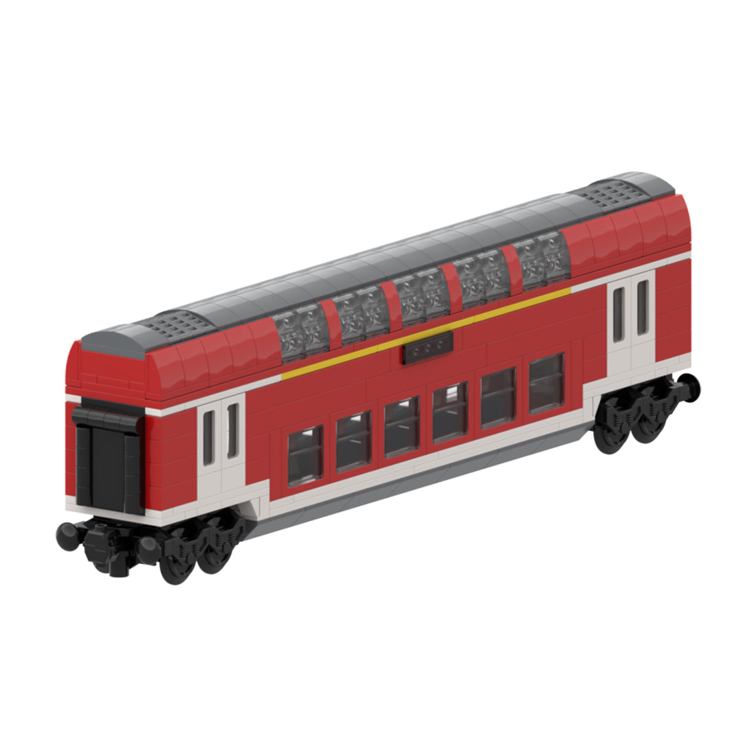 DoSto DB 1st Class Double-Decker Passenger Car Building Blocks
