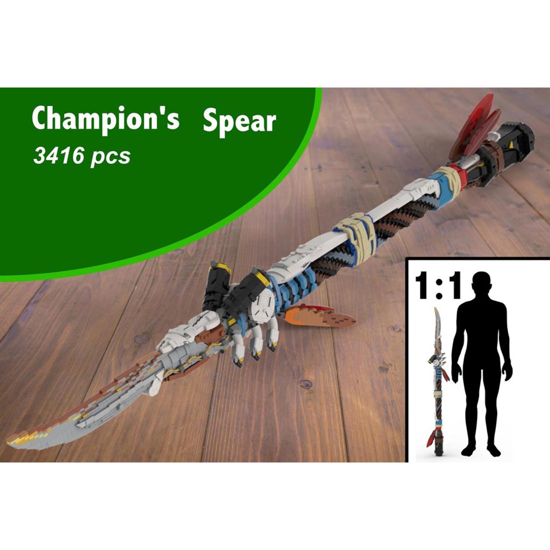 MOC-142400 Horizon Forbidden West 1:1 scale Champion's Spear Building Blocks