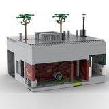 MOC-129272 Modular Urban Transit Station with Rooftop Greenery Building Blocks