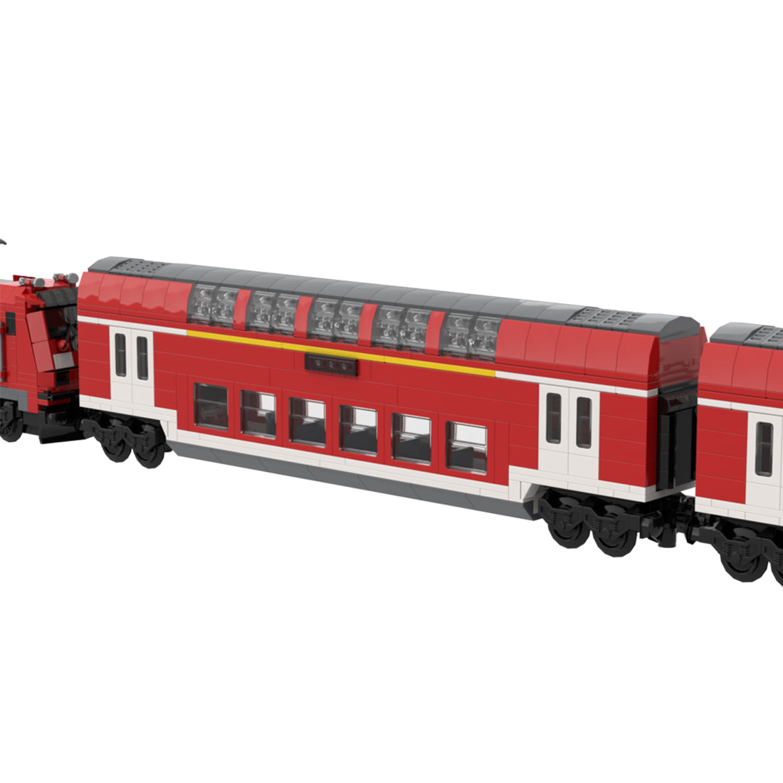 DoSto DB 2nd Class Double-Decker Passenger Car Building Blocks