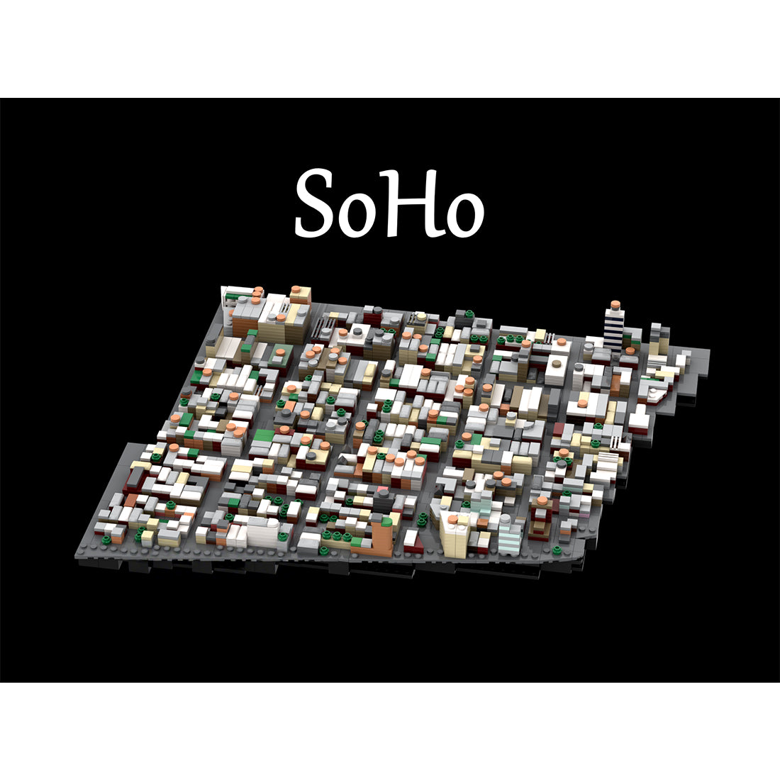MOC-225884 1/2000 Scale Lower Manhattan - South of Houston Building Blocks