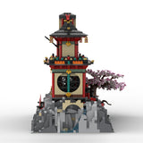 MOC-124852 East Asian Ancient Shrine Tower Building Blocks