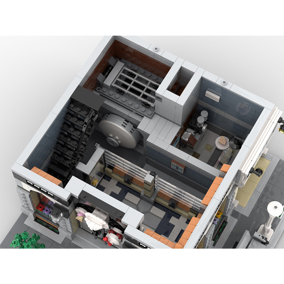 MOC-85888 Cake Bank - 10255 Assembly Square Alternative Building Blocks