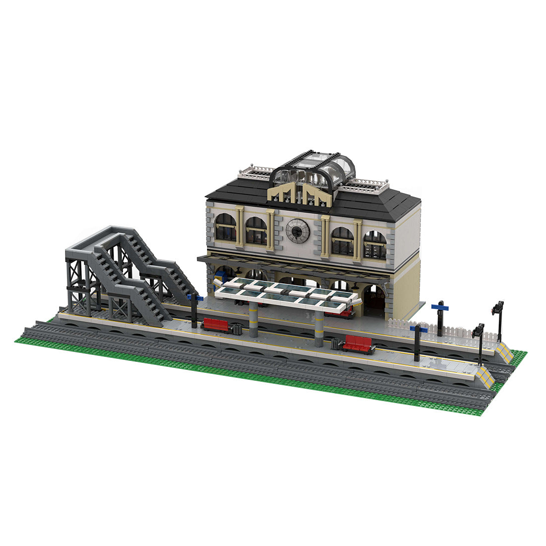 MOC-262134 Grand Central Modular Train Station & Platform Expansion Building Blocks
