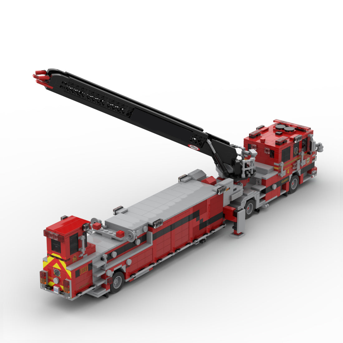 MOC-254378 Pierce Arrow XT Tiller Fire Truck Building Blocks