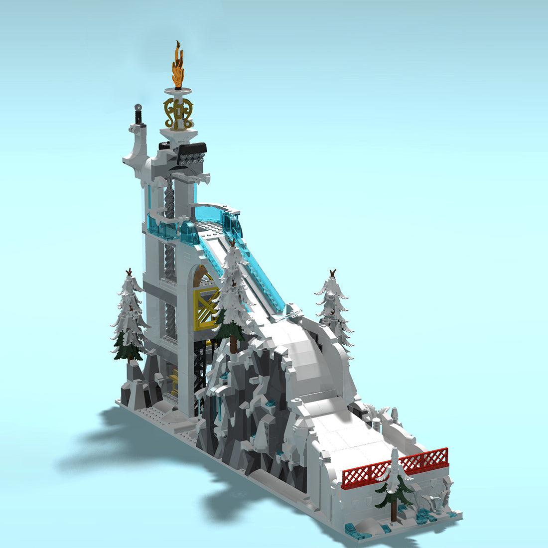 MOC-257755 Olympic Jumping Ski Building Blocks