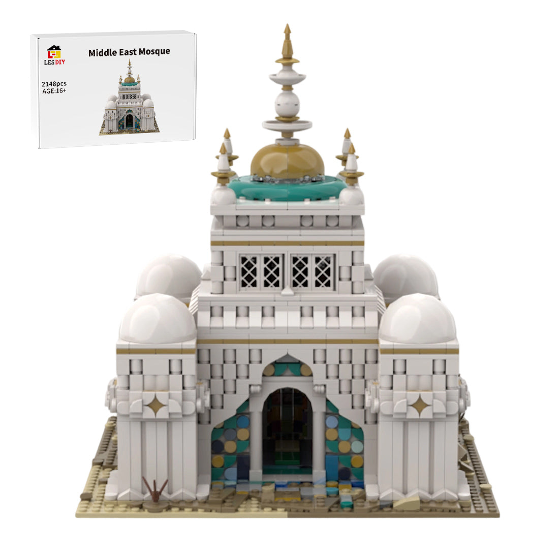 MOC-120253 Middle Eastern Mosque Building Blocks