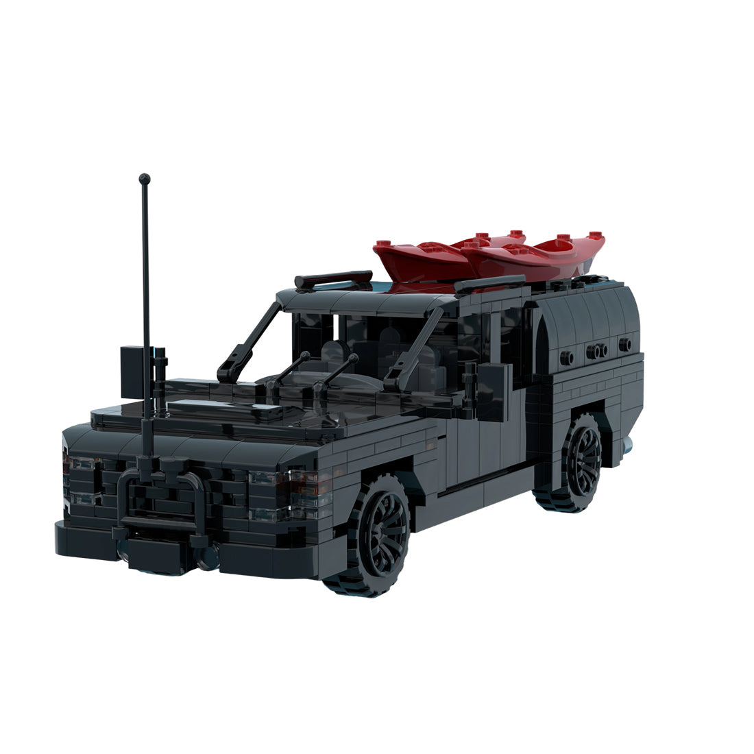 MOC-256628 Revive Caravans Bushtamer MK2 + Dino Motors T-rex Super Duty Facelift Building Blocks