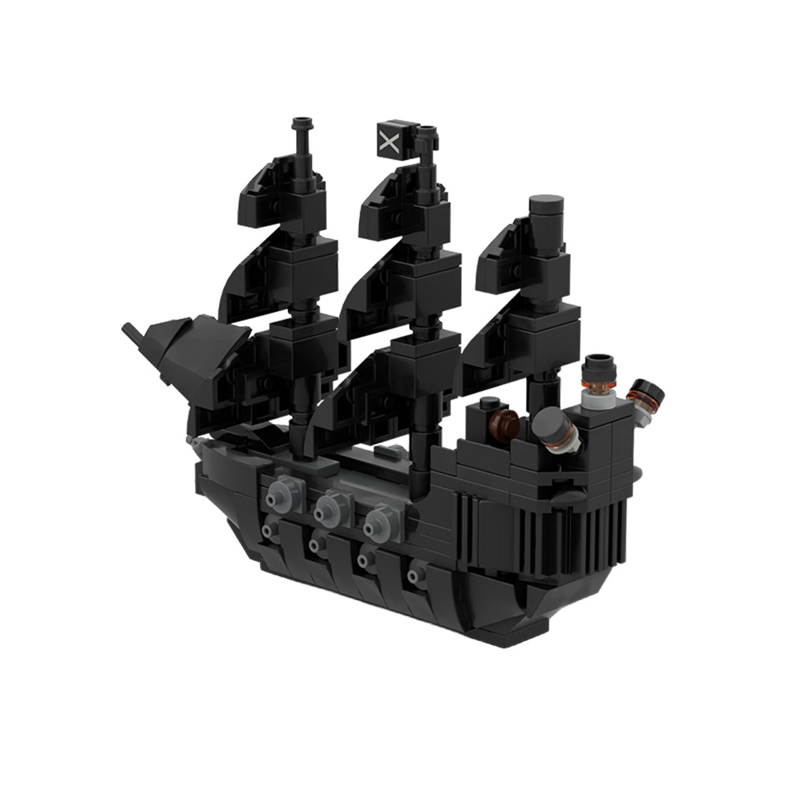 MOC-275988 The Black Pearl Mini Ship Building Blocks