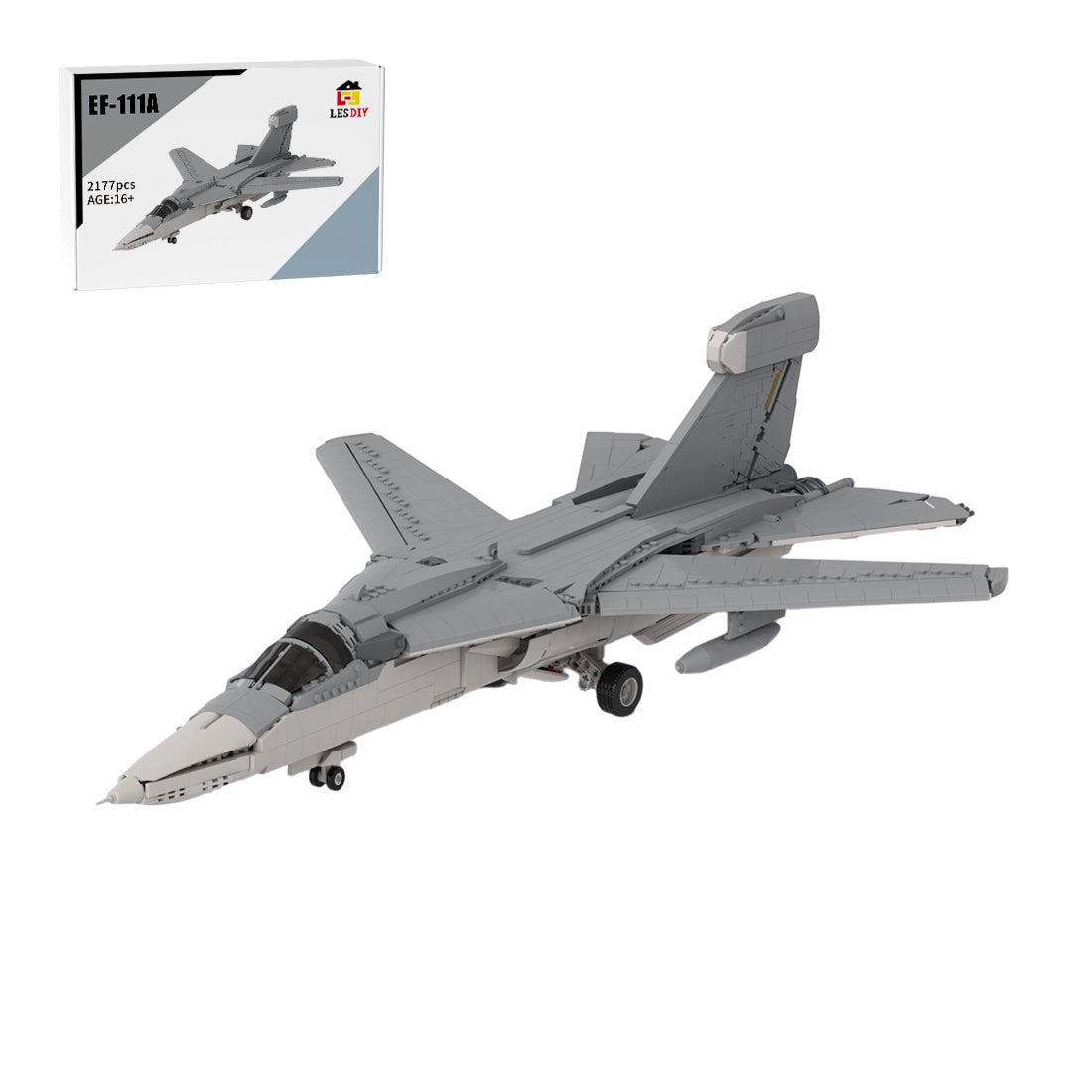 EF - 111A Electronic Warfare Aircraft Building Blocks - LesDiy - Building Blocks