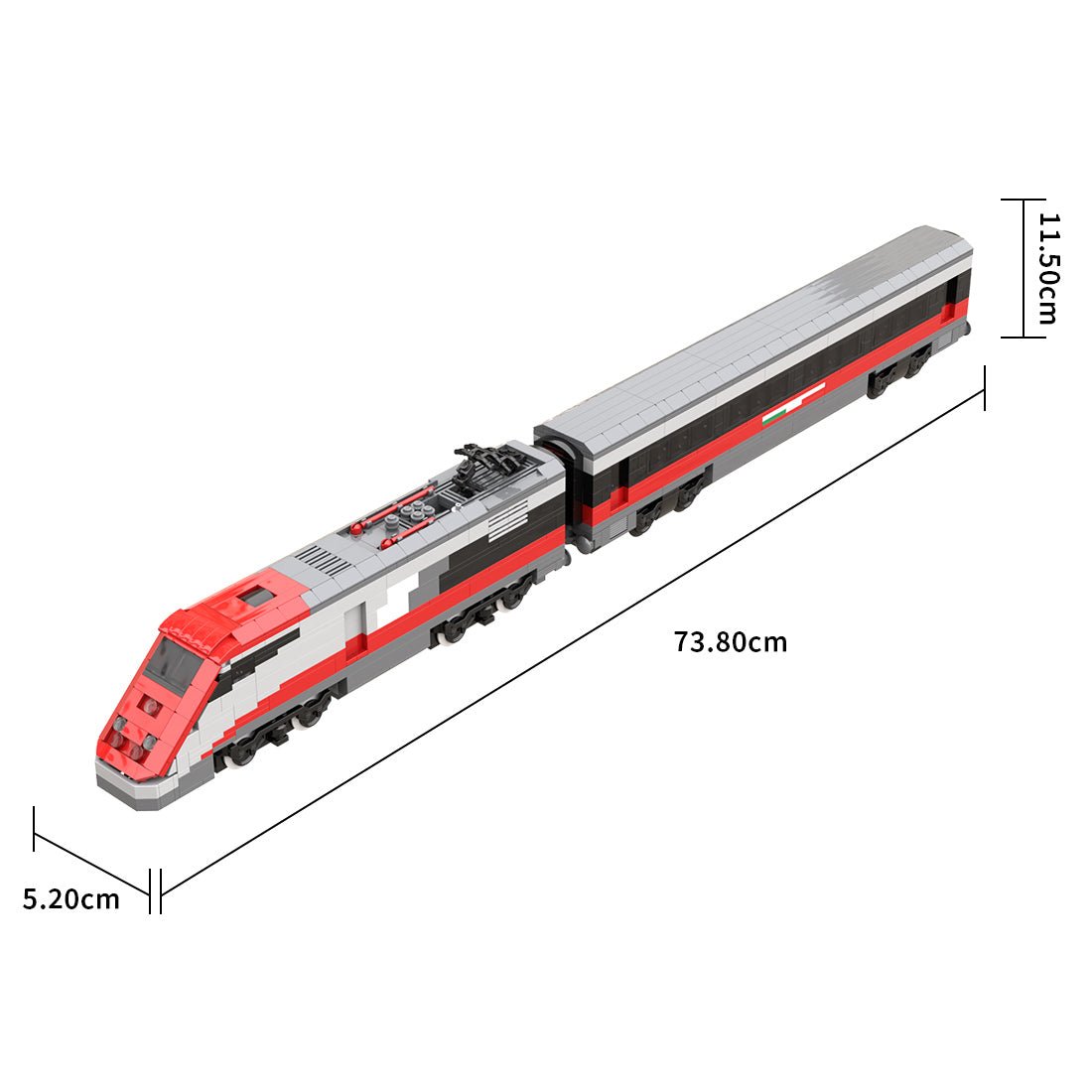 ETR 500 Italian Train Building Blocks(Dynamic version) | LesDiy