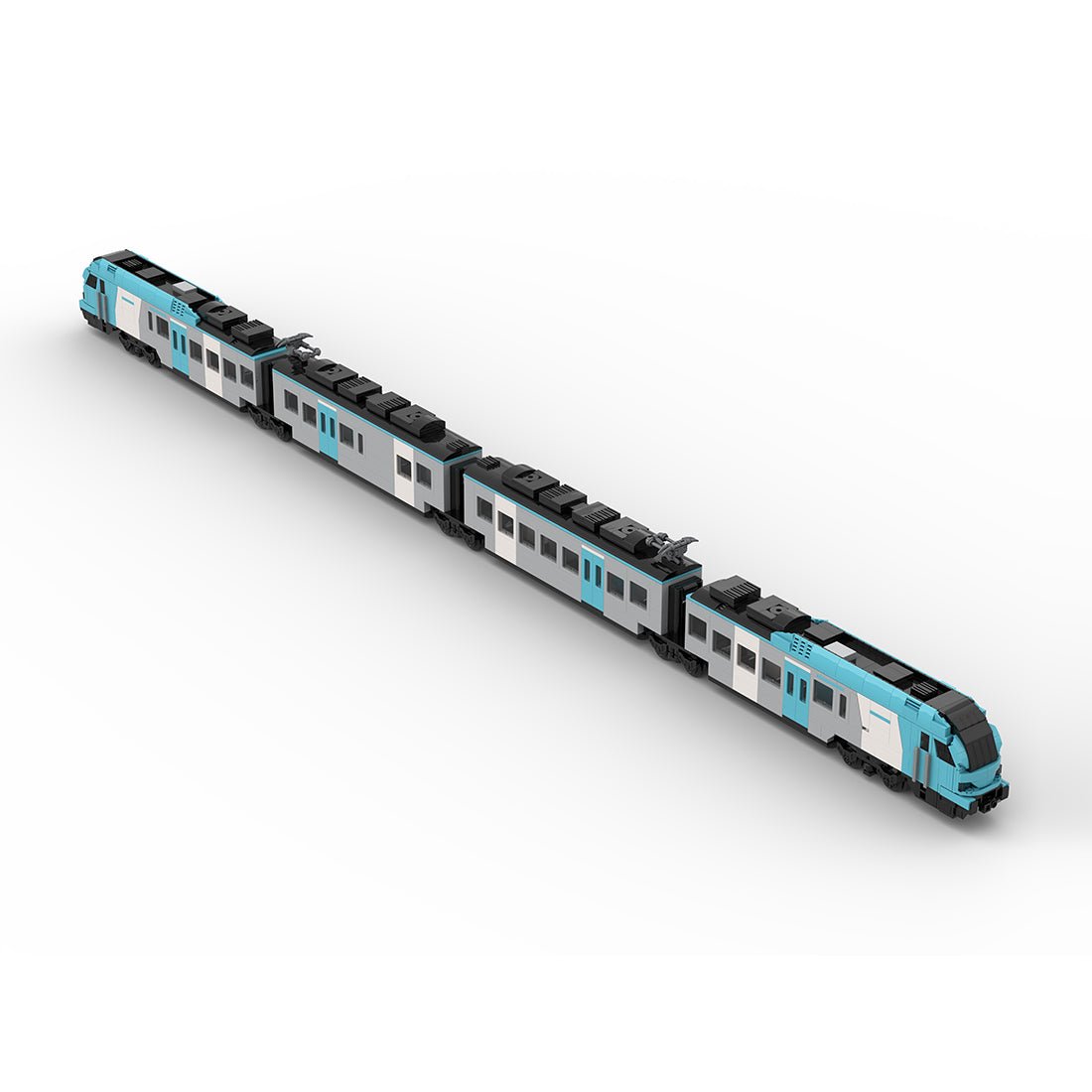 European High - Speed Train Building Blocks Set  - LesDiy - Locomotive