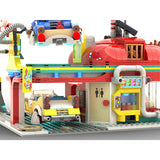 Space Helmet Roadside Diner Building Blocks