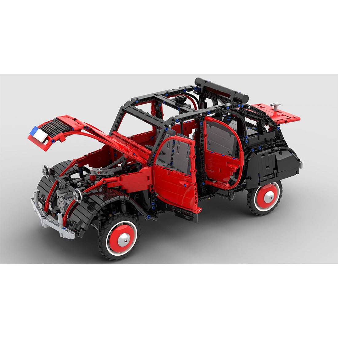 MOC-152745 Citroen 2CV Charleston Enhanced 1:8 Scale Building Blocks