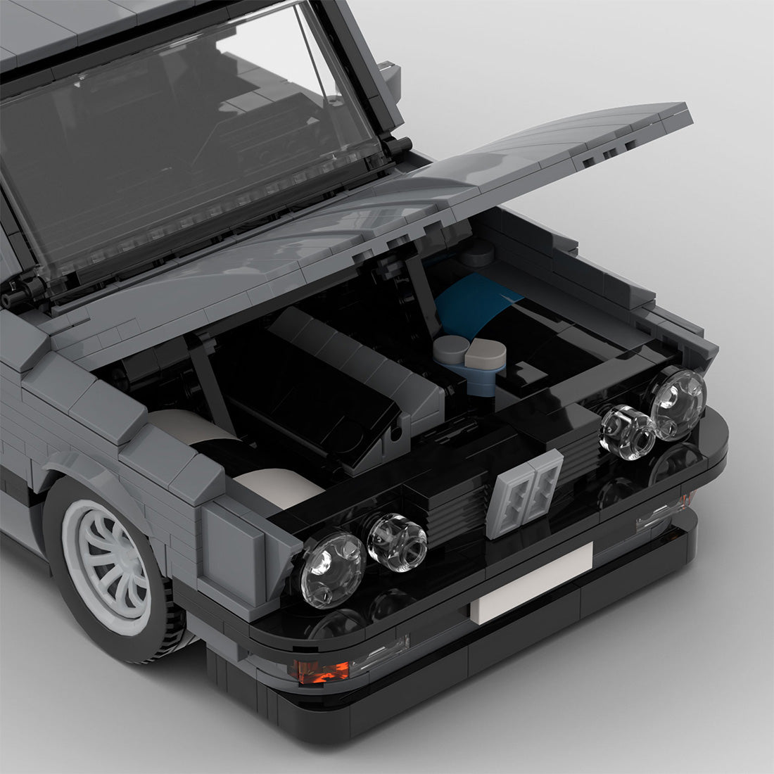 MOC-161114 BMW M5 E28 Dark Bluish Gray Building Blocks
