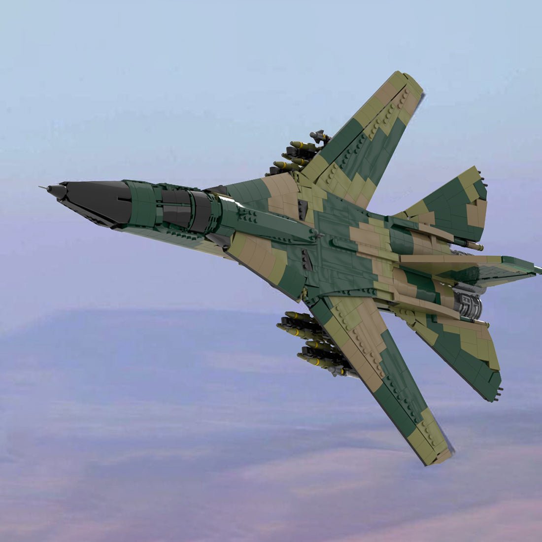 F111 camouflage Military Fighter - Bombers Building Blocks - LesDiy - Building Blocks