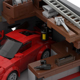 Classic Sports Car Garage Building Blocks