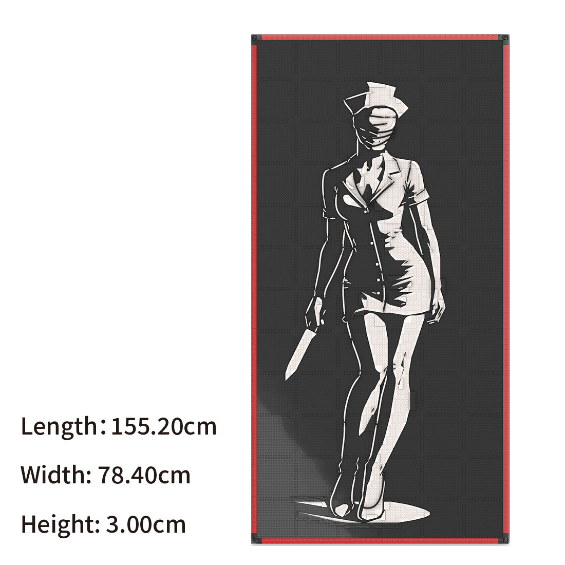 MOC-238853 Lego art relief of a female horror character Building Blocks