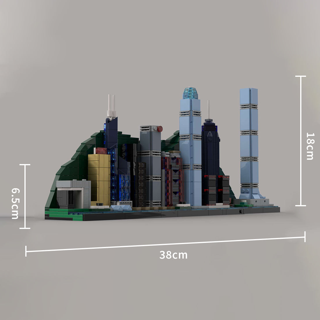 Street Scene MOC HongKong City Skyline Building Blocks