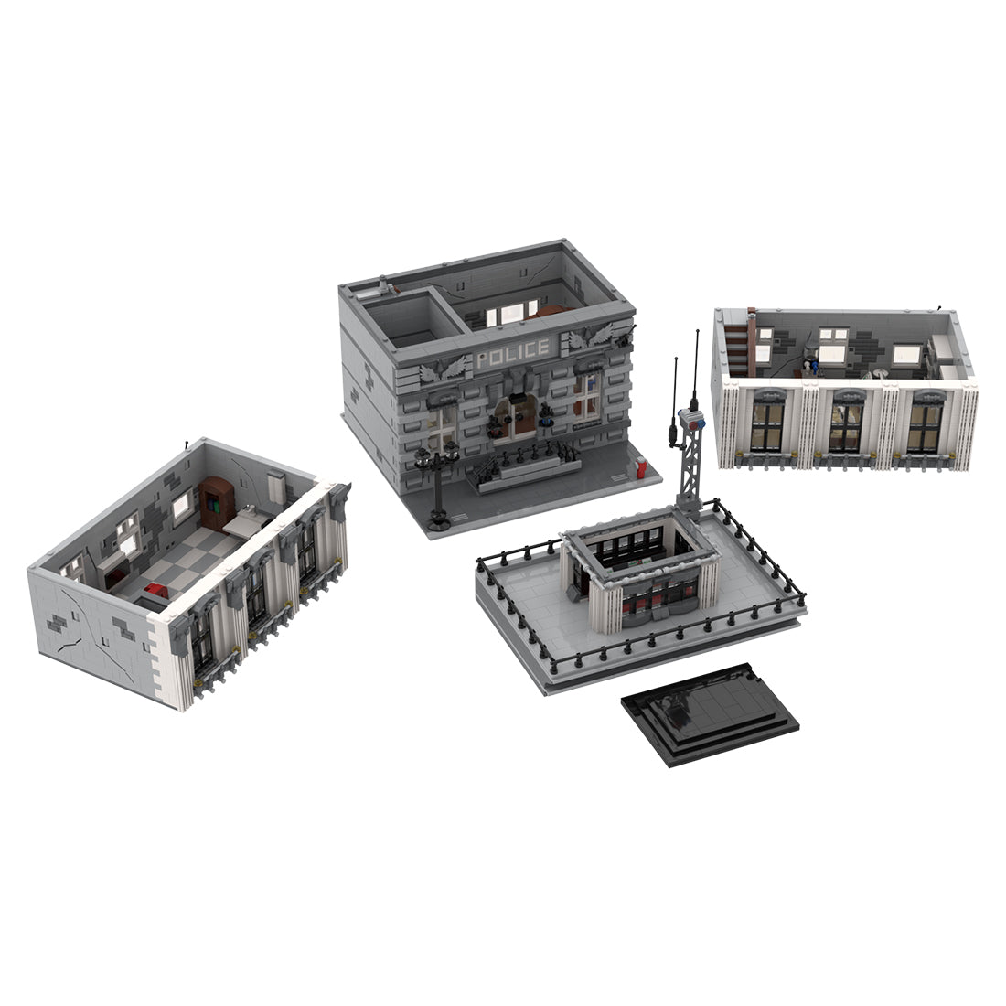 MOC-4652 Large-scale Police Department Building Blocks