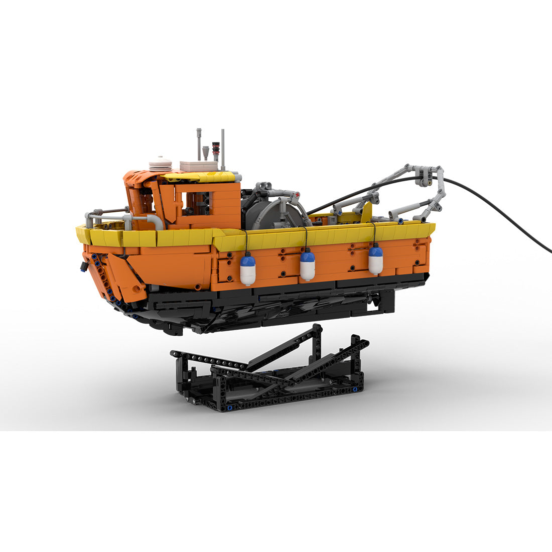 MOC-216080 30ft Seismic Survey Workboat 1:23 Scale Building Blocks