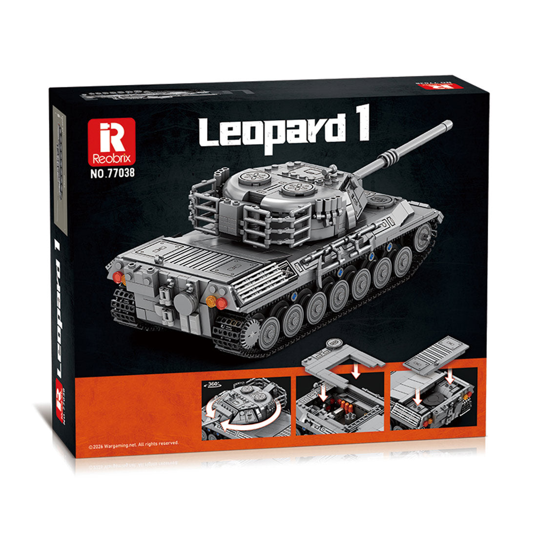 Mocsage 1:26 Scale Leopard Tank Building Blocks