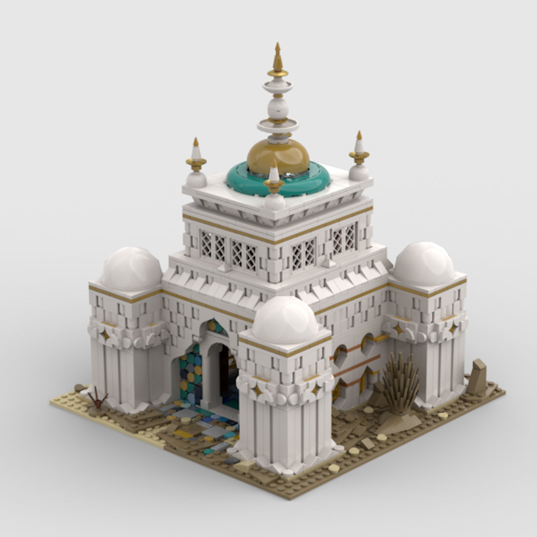 MOC-120253 Middle Eastern Mosque Building Blocks