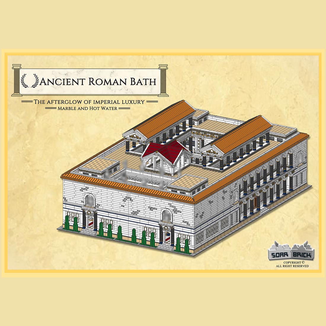 Ancient Roman Bath Building Blocks