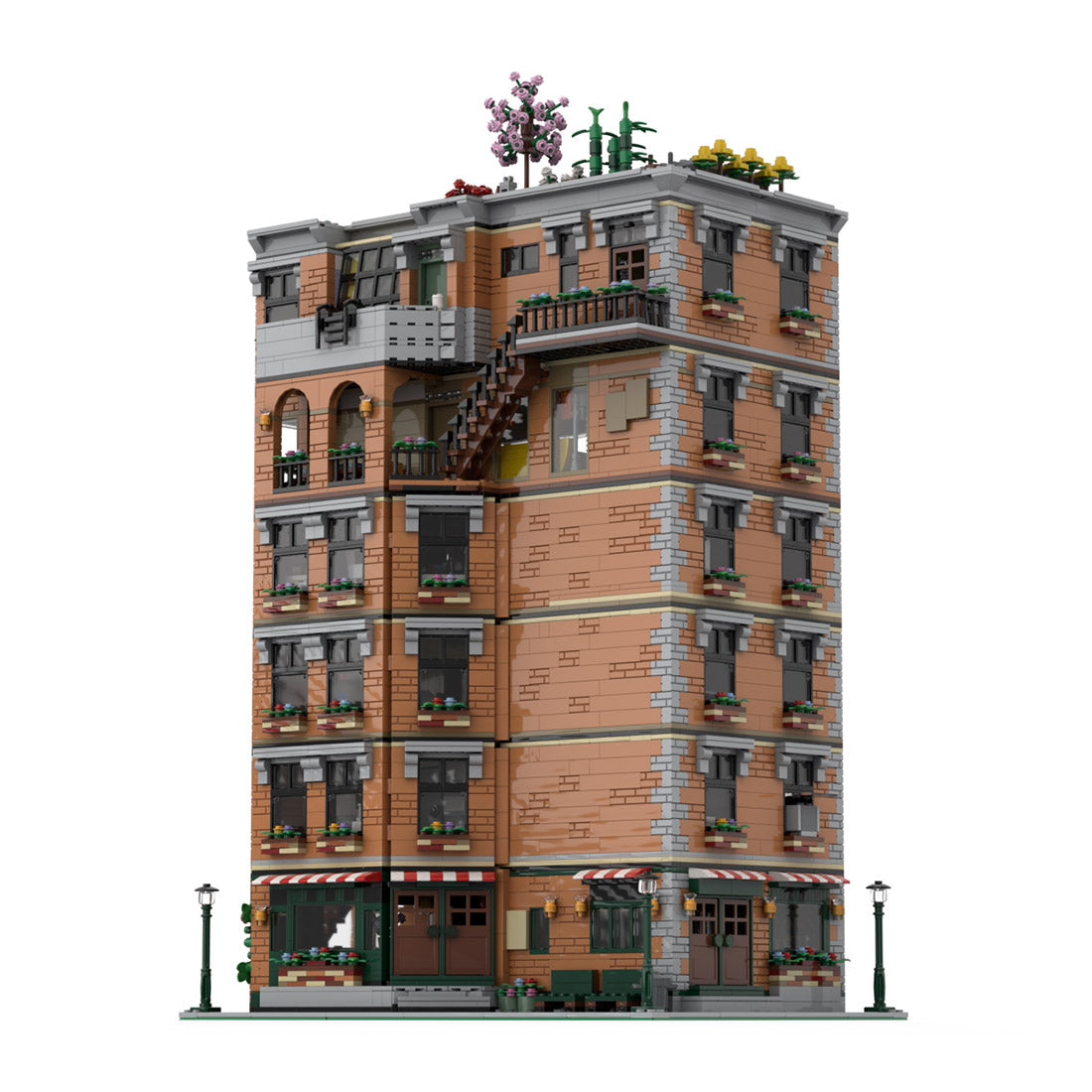 Friends-Inspired City Apartment Building Blocks