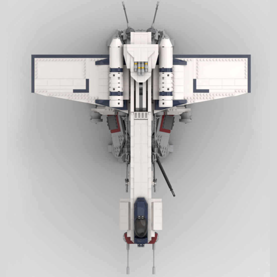 Sci-Fi Dropship & Armored Walker Combo MOC Building Block