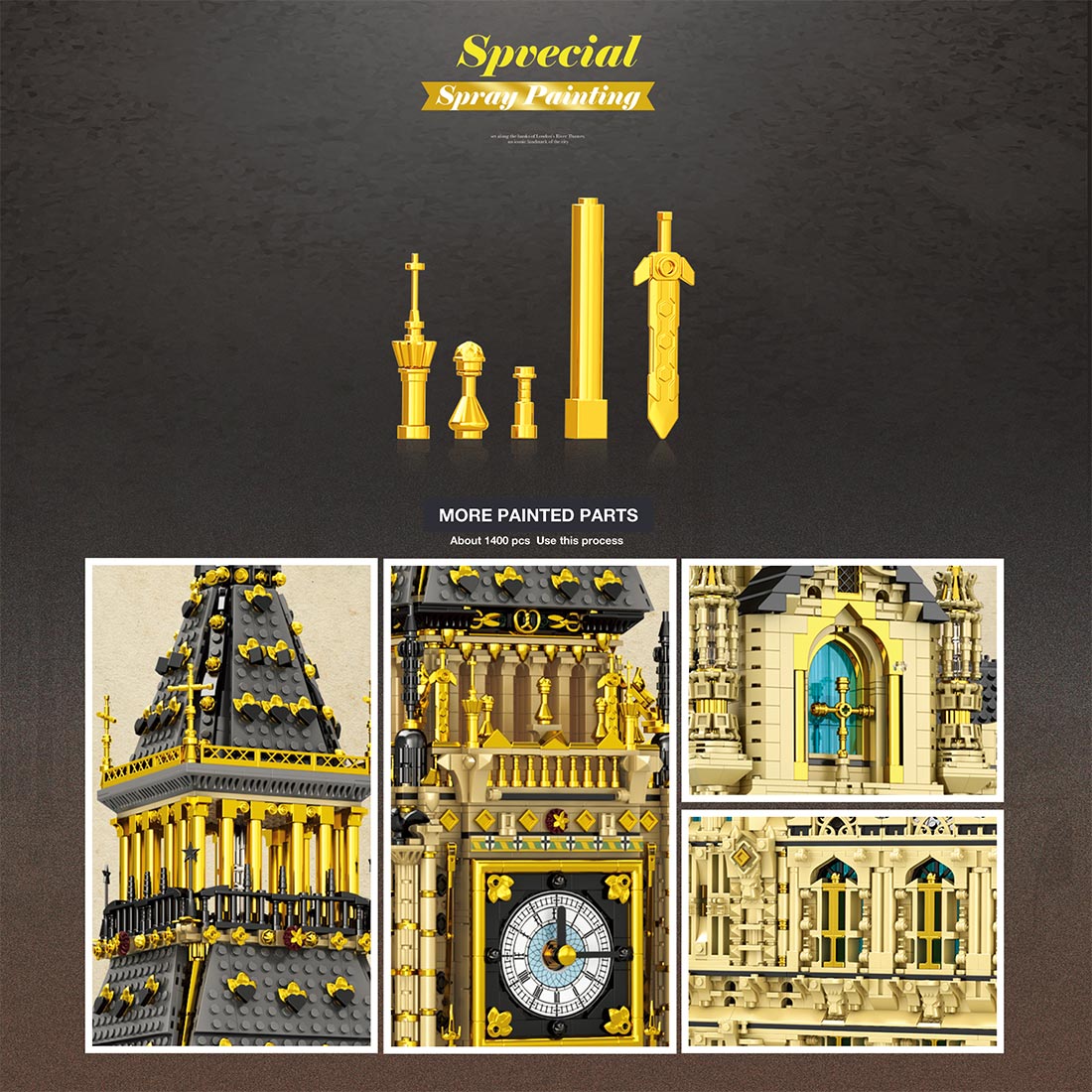 Famous British Landmark Clock Tower Building Blocks | LesDiy