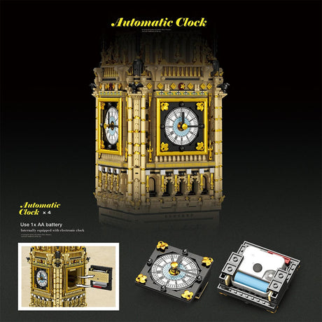 Famous British Landmark Clock Tower Building Blocks - LesDiy - Building Blocks