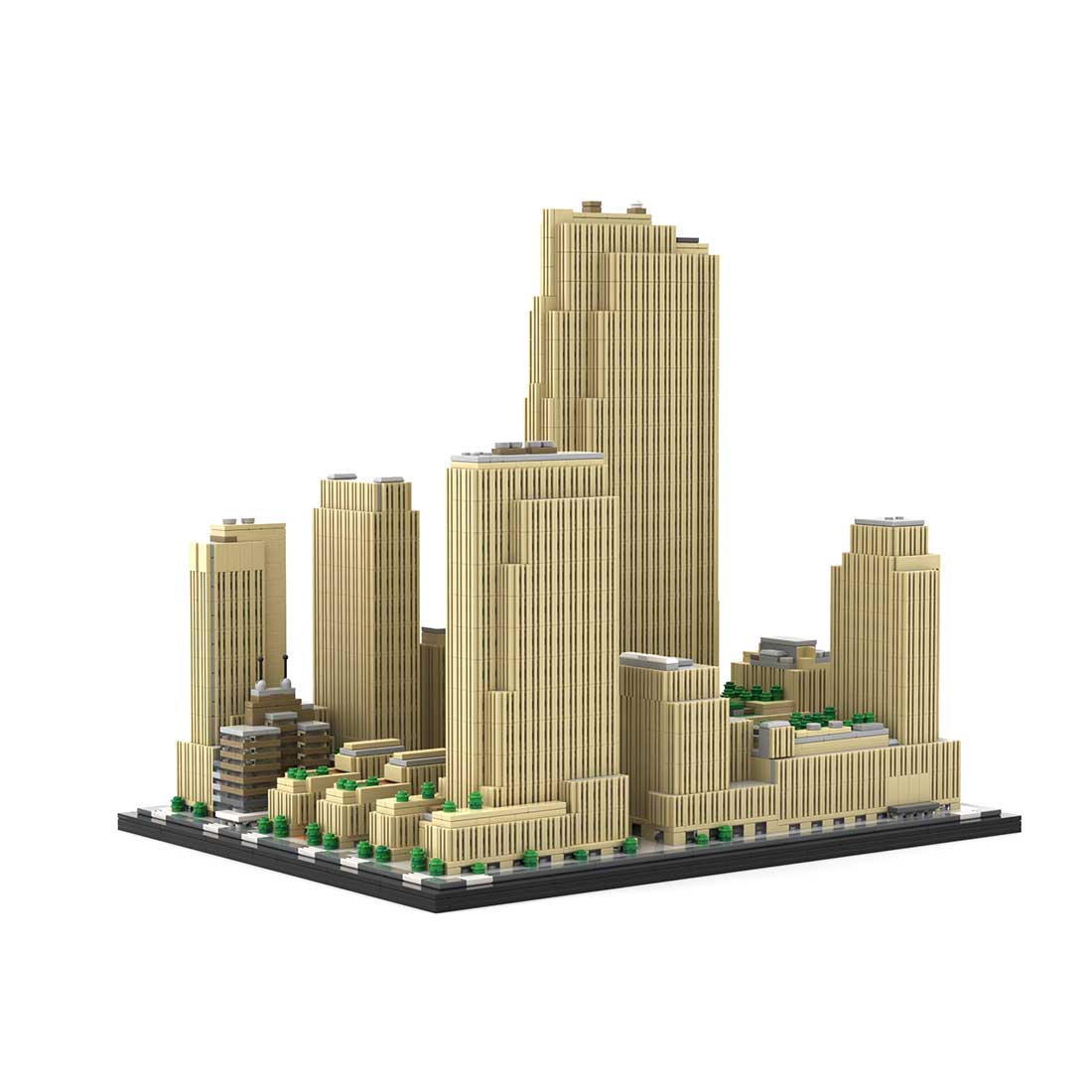 MOC-178781 New York Rockefeller Center - 1/800 Scale Building Blocks