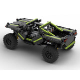 MOC-166891 + MOC-172968 Halo Warthog M12B RC Armored Off-Road Vehicle & Motorized Turret Building Blocks