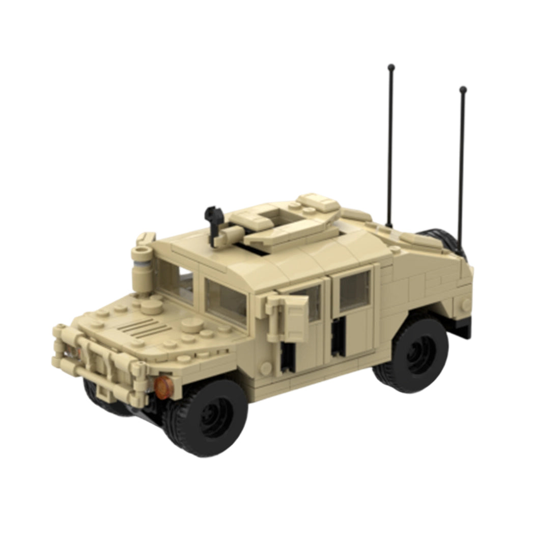 Desert HUMVEE 4 Modern Military Vehicle Building Blocks