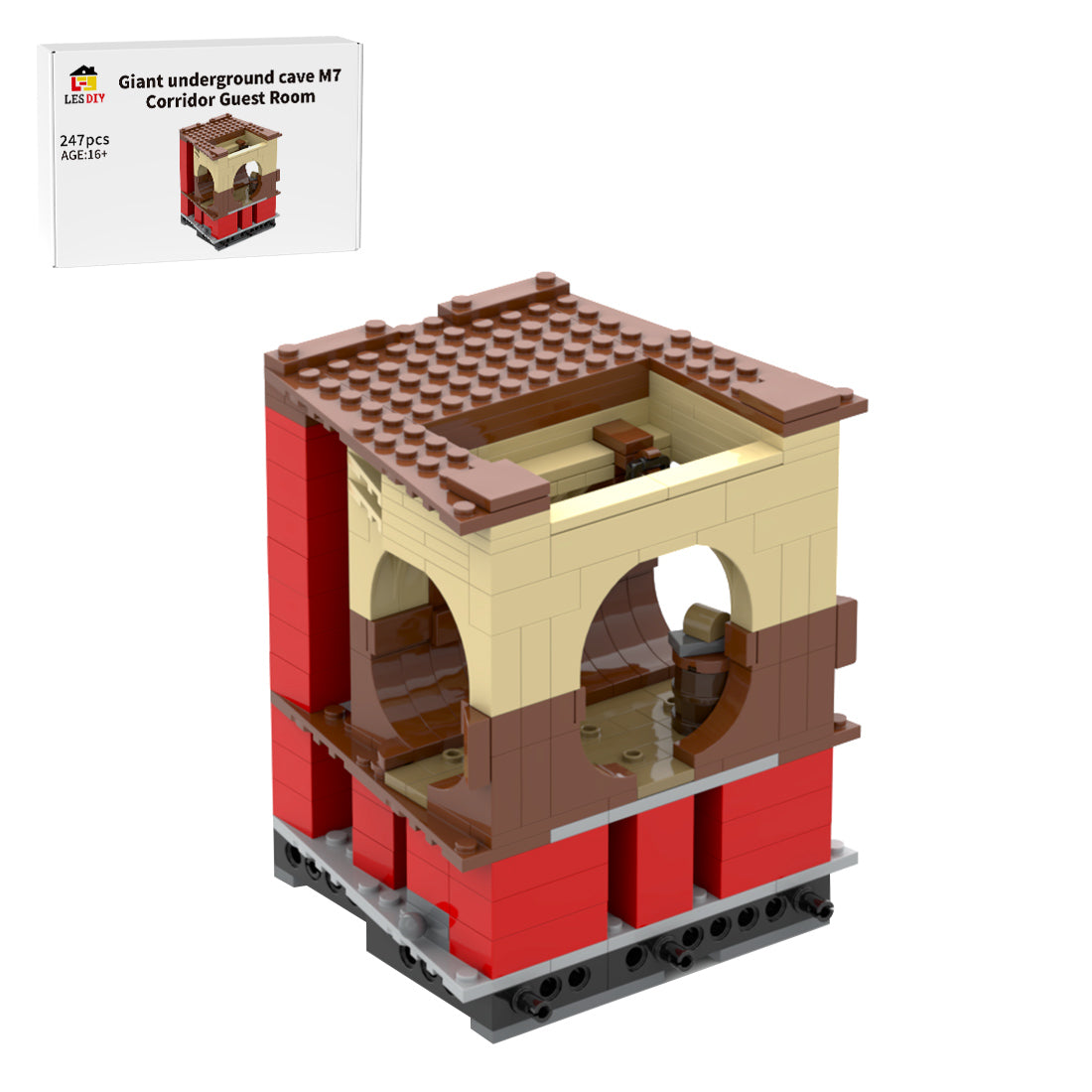 Medieval Cavern Dwelling M7 Modular Corridor Building Blocks