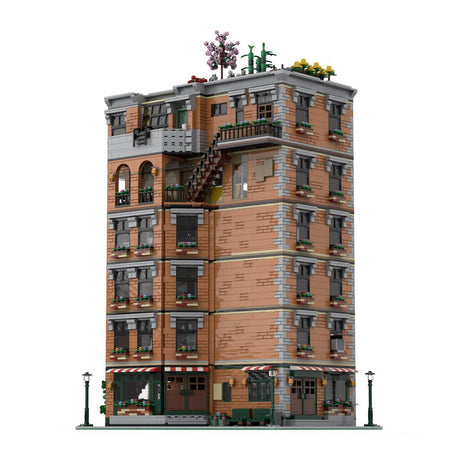 Friends-Inspired City Apartment Building Blocks-LesDiy-MOC-
