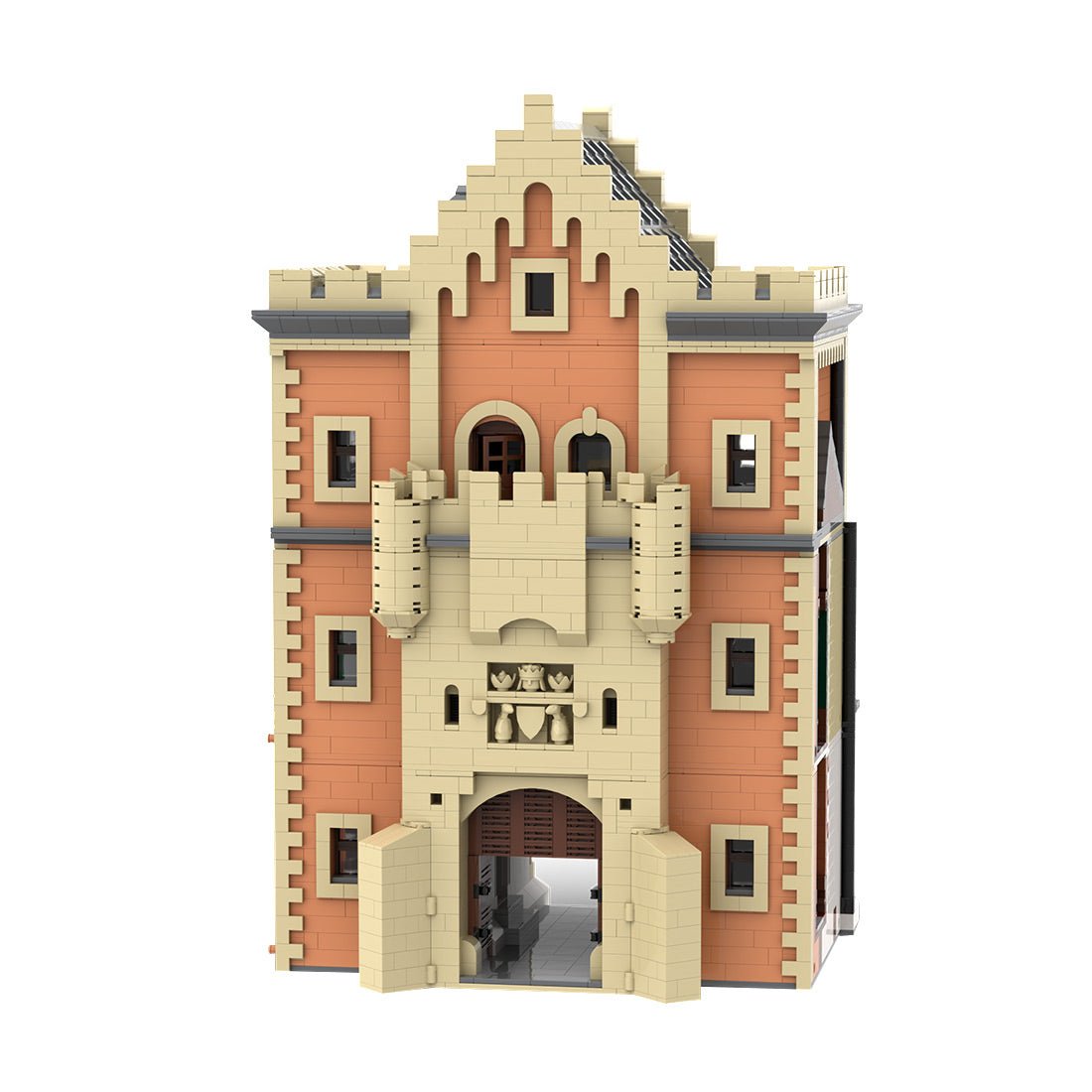 Gatehouse Middle Module 2 of Neuschwanstein Castle Building Blocks Set - LesDiy - 