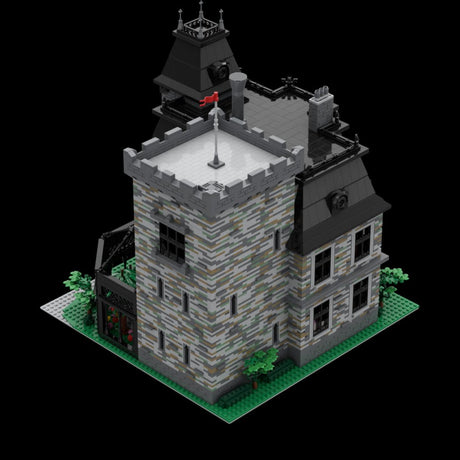Gothic Castle Villa Victorian Mansion Building Blocks-LesDiy - 