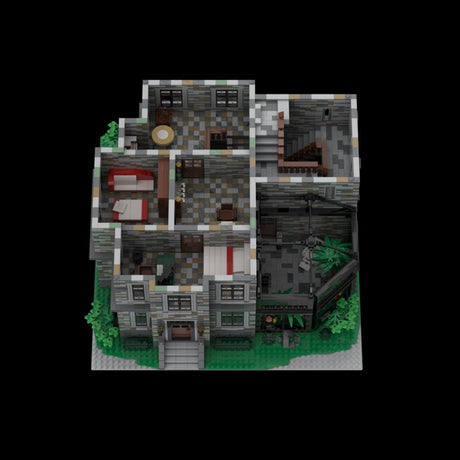 Gothic Castle Villa Victorian Mansion Building Blocks-LesDiy - 