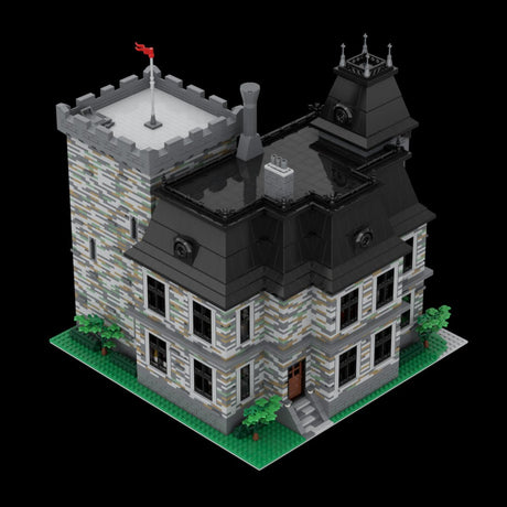 Gothic Castle Villa Victorian Mansion Building Blocks-LesDiy - 