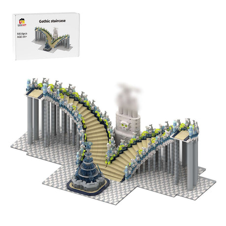 Gothic Grand Staircase Building Blocks-LesDiy-Building Blocks-