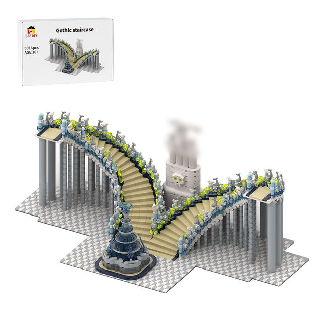 Gothic Grand Staircase Building Blocks-LesDiy-Building Blocks-