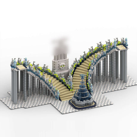 Gothic Grand Staircase Building Blocks-LesDiy-Building Blocks-