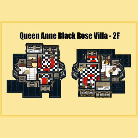 Gothic Victorian Mansion European Villa Building Blocks-LesDiy - 