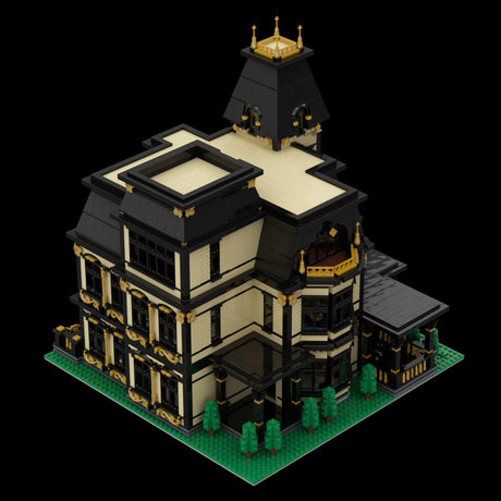 Gothic Victorian Mansion European Villa Building Blocks-LesDiy - 