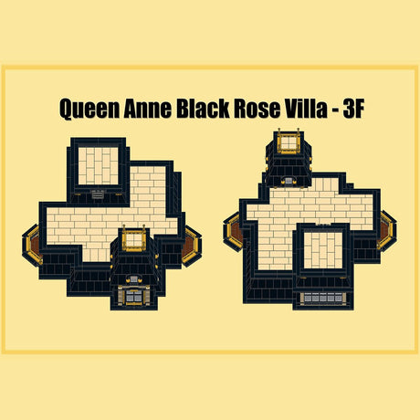 Gothic Victorian Mansion European Villa Building Blocks-LesDiy - 